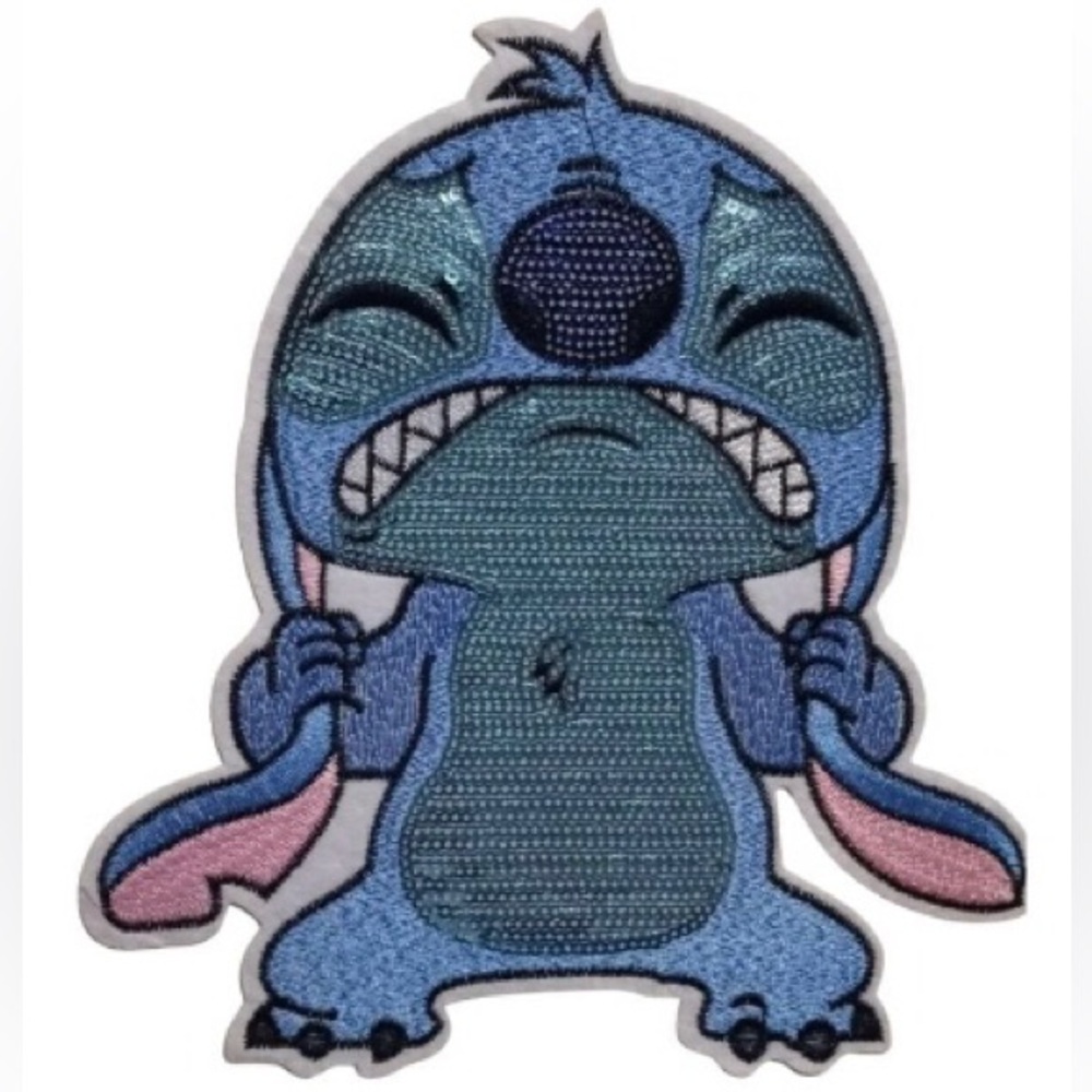 STITCH Sequin Iron on Patch Perfect for Adding to Jackets, Sweatshirt, Sweaters